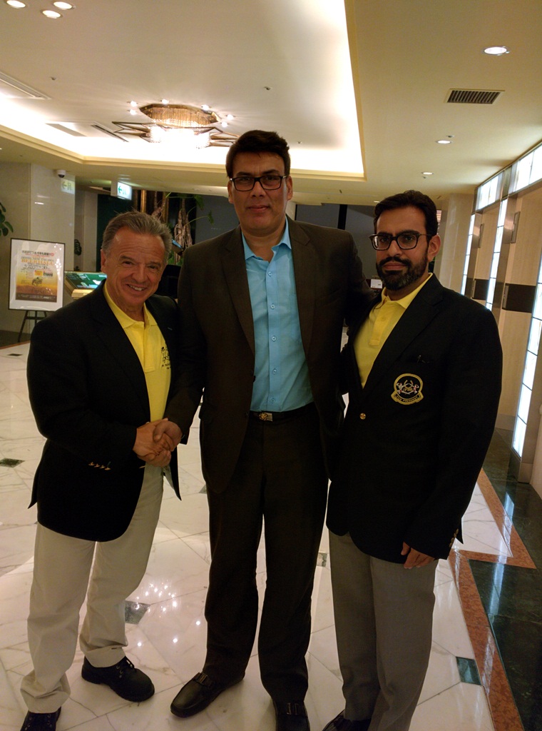 With the ifbb president Dr Rafael and his highness of Bahrain shiekh Abdulla